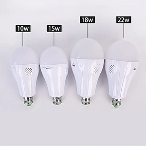 OEM double battery emergency LED light Bulb removable dual battery b22 e27 220v 7W 9W 12W 15W 18W 40W 45W high power lamp