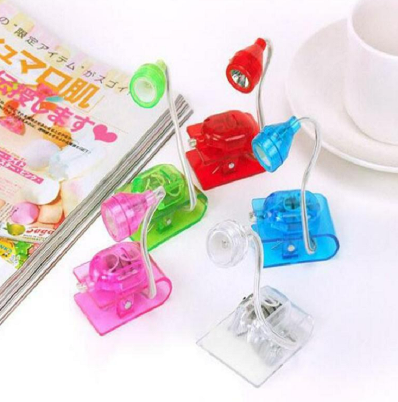 Promotional Gifts Mini Adjustable Bright LED Clip Reading Personal Book Light