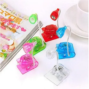 Promotional Gifts Mini Adjustable Bright LED Clip Reading Personal Book Light