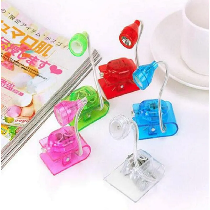 Promotional Gifts Mini Adjustable Bright LED Clip Reading Personal Book Light