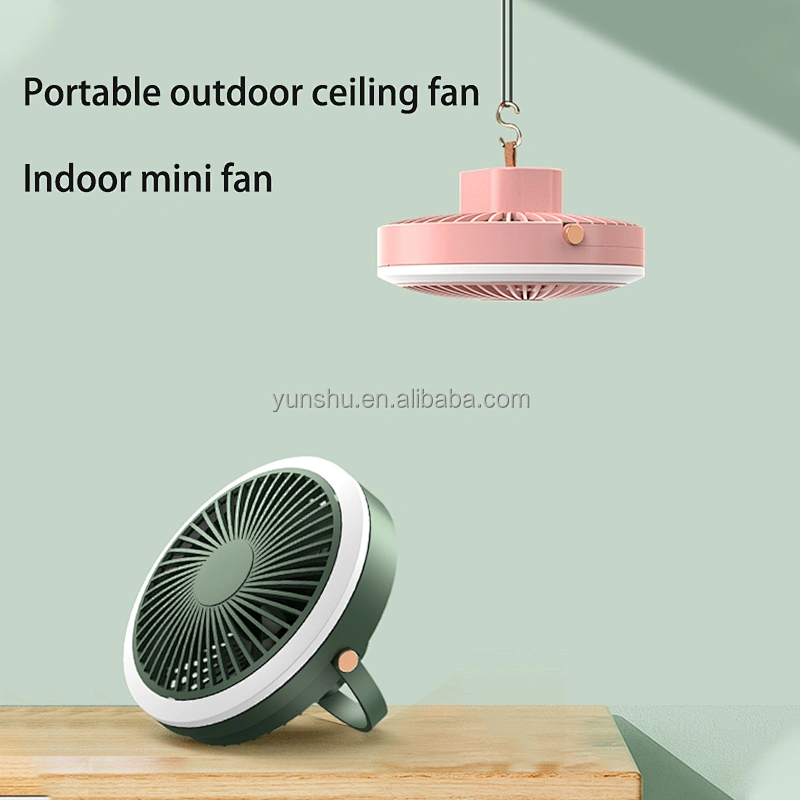 Cheap portable retractable cordless wall mounted ventilation exhaust cooler desk fan with lamp
