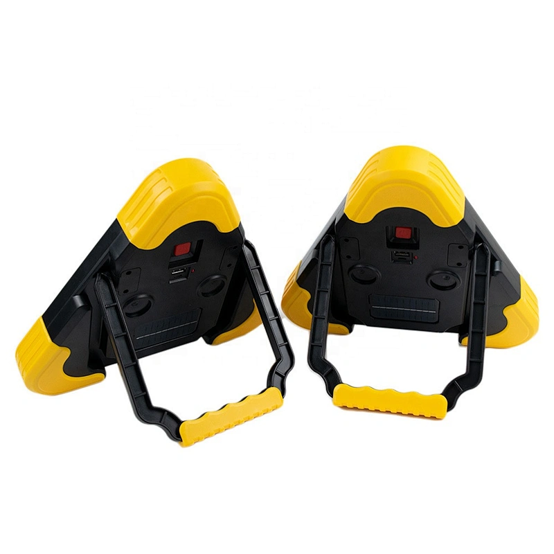 3 COB Red Triangle Warning Stop Sign 30W LED Triangle Roadside Warning Light 1200mAh Car Emergency Safety Warning Light