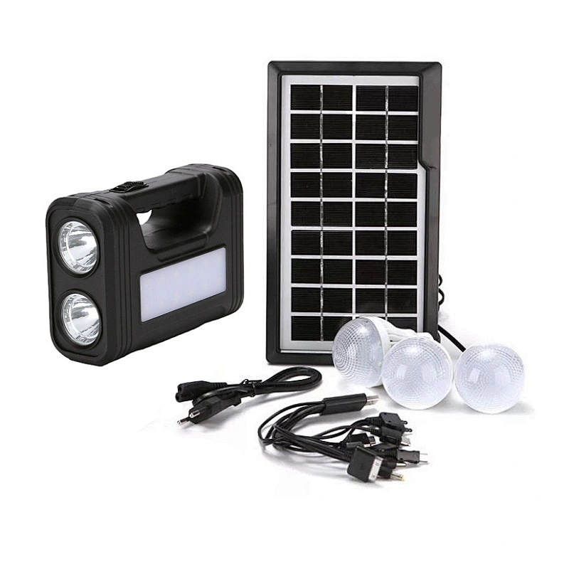 Portable Outdoor Mini DC LED Home Cheap Price GD 8017 smart solar lighting kits mini energy system