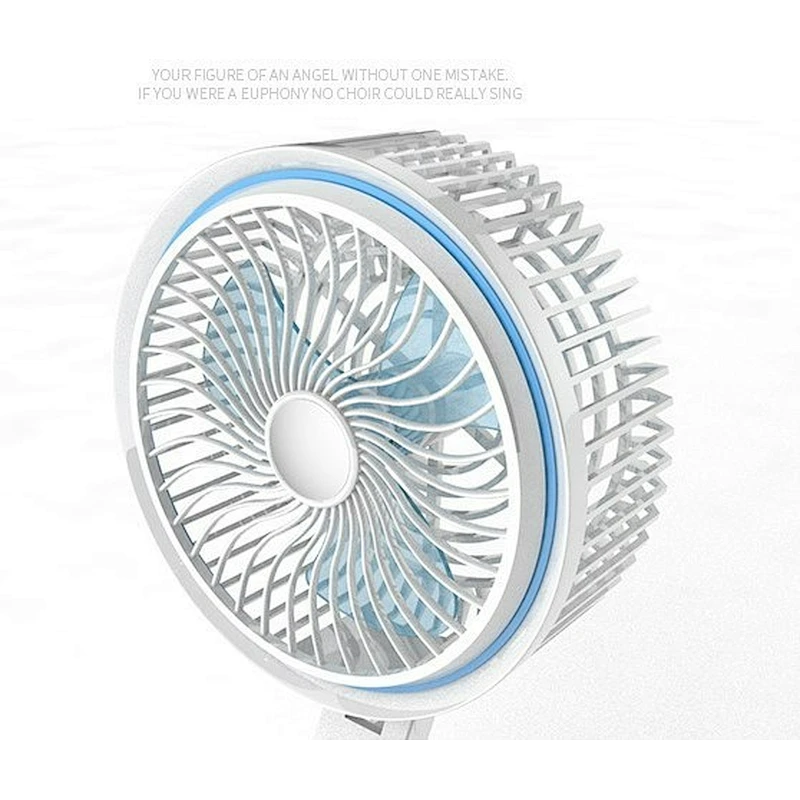 Portable Battery 360 Degree Rotation Fan Mini Usb Rechargeable Table Fan