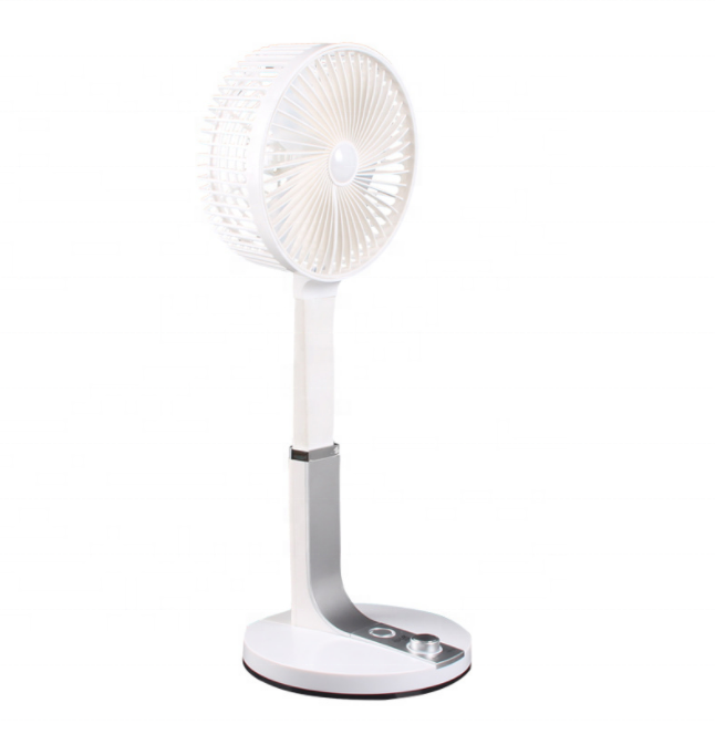 Custom recheargable battery portable mini dc motor foldable usb powered fast fan adjustable height emergency desk lamp