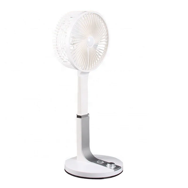 Custom recheargable battery portable mini dc motor foldable usb powered fast fan adjustable height emergency desk lamp