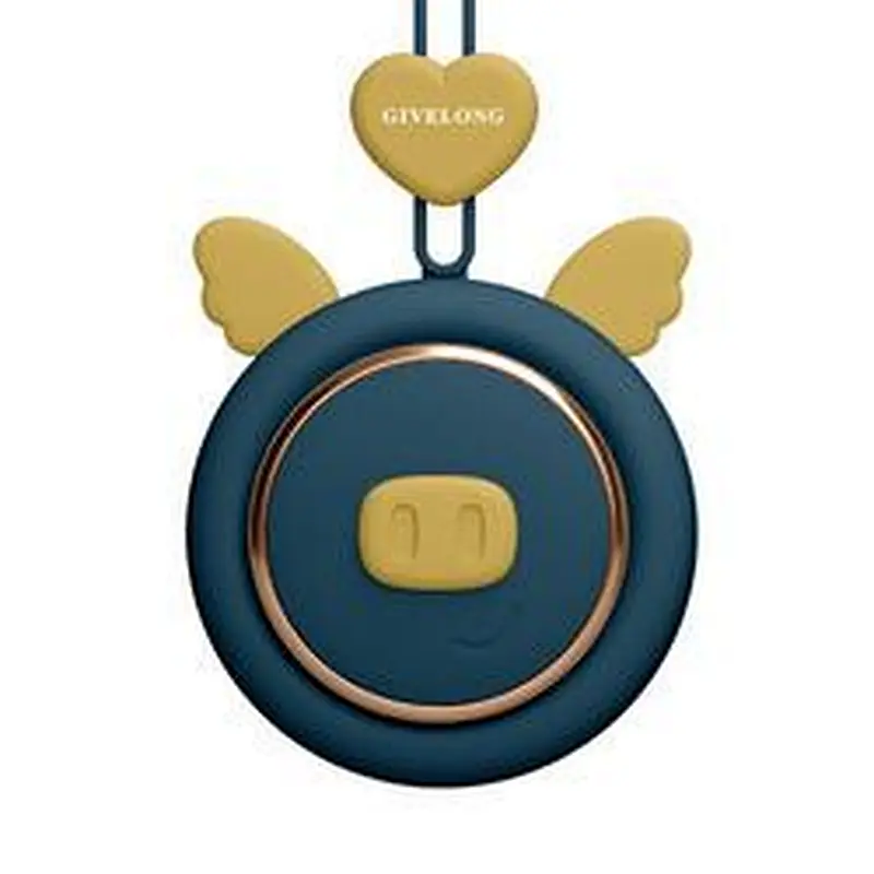 Mini Leafless Fan Cute Pet Hands Free Lanyard Portable Usb Charging Neck Fan Summer Travel Office Outdoor