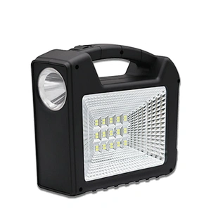 Charging Your Mobile Phone 10000mAh Portable Home solar light kit with black solar panel 6V8W save storage energy Flashlight