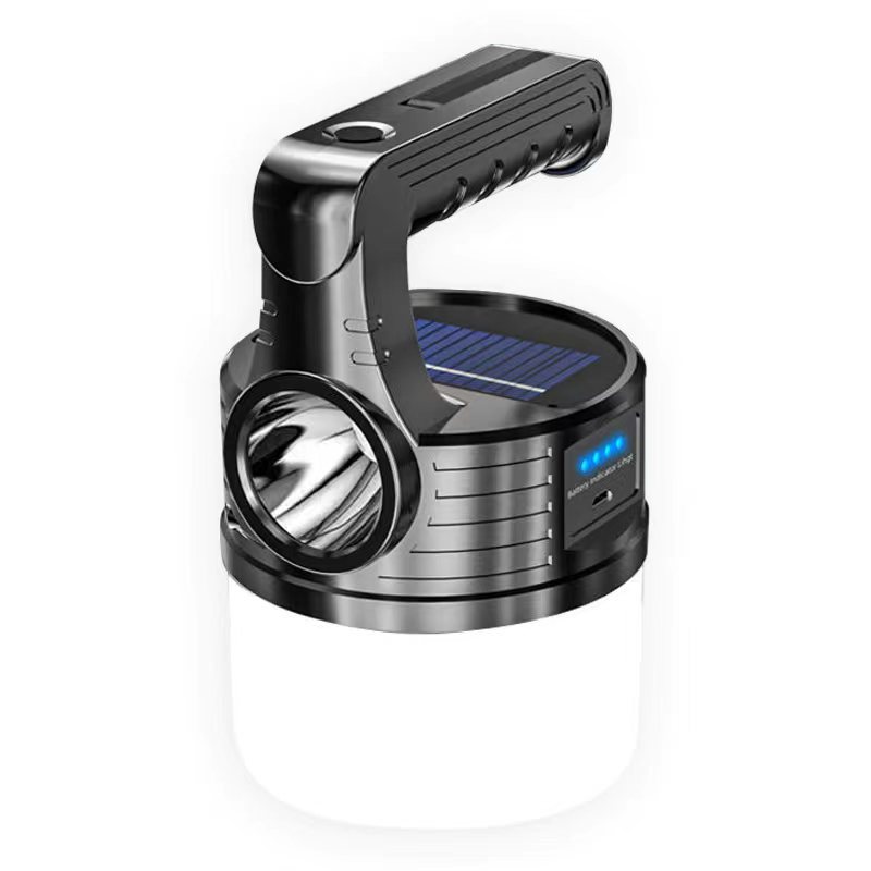 Multifunctional Solar Camping Lamp Portable Waterproof Flashlight With 8 Light Modes Led Lantern Rechargeable Emergency Lamp