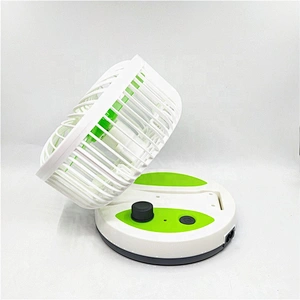 Folding fan lights charging desk fan lights folding charging fan lights stepless speed regulation DESCARL 5811
