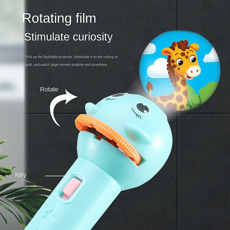 Factory Children Projector Light Flashlight Cartoon Animal Sleeping Night Picture Light Educational Learning Funny Toys
