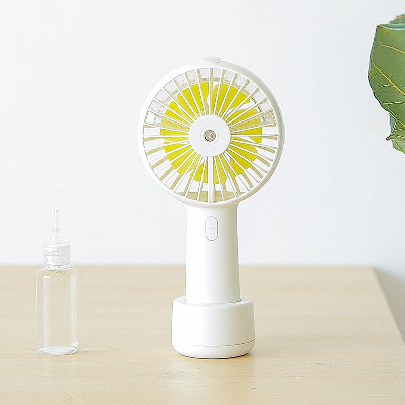 20ml Water Tank USB Rechargeable Handheld Portable Mini Humidifier Misting Fan with water spray