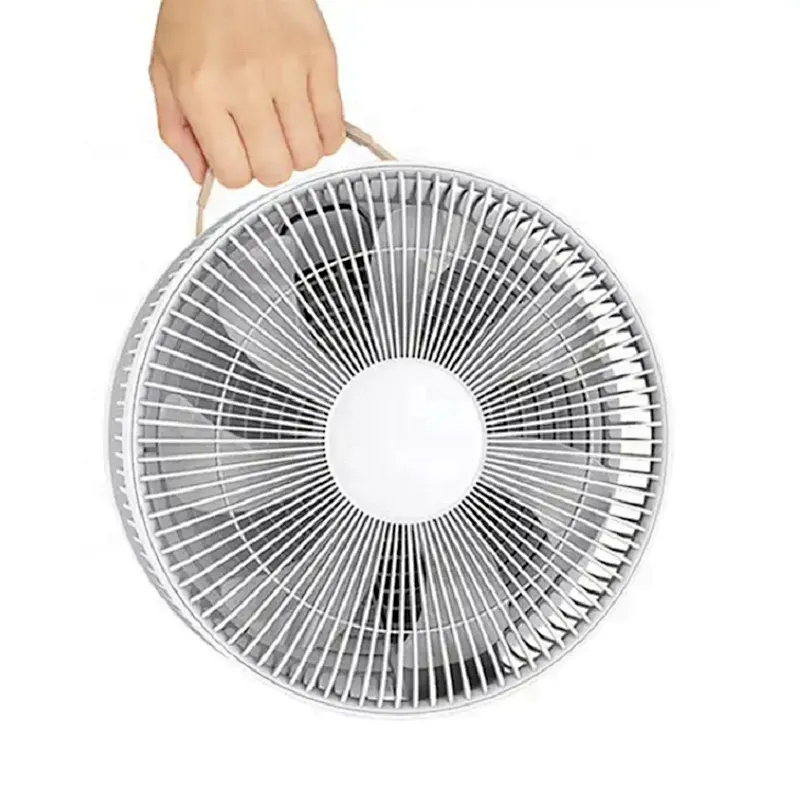10inch Folding charging fan Rechargeable camping cooling fan 12V battery charger fan