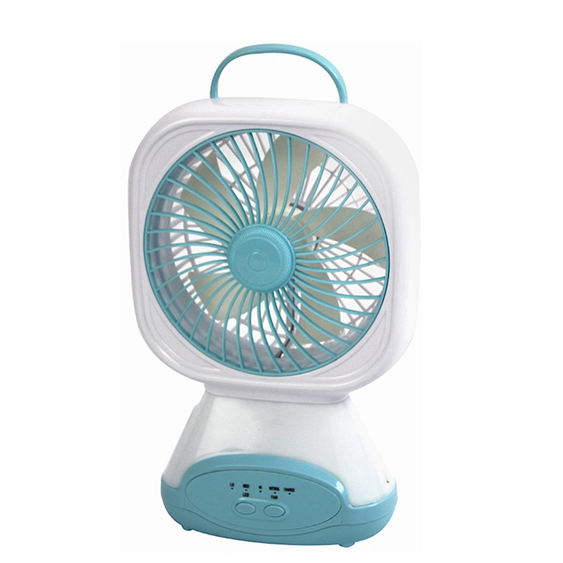 New Model 6 inch DC 5V Low Power Consumption Portable Desk Fan Wthin Led Light Cheap Price Copper Motor Small China Table Fan
