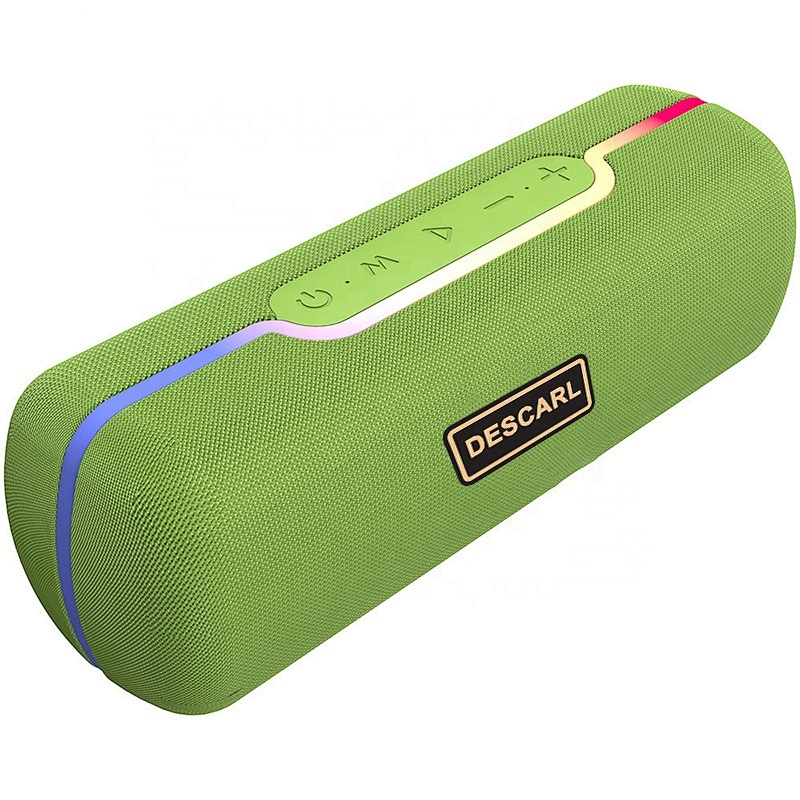 Portable high quality waterproof music soundbar speaker with LED lamp