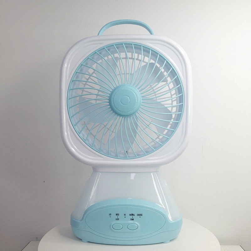 New Model 6 inch DC 5V Low Power Consumption Portable Desk Fan Wthin Led Light Cheap Price Copper Motor Small China Table Fan