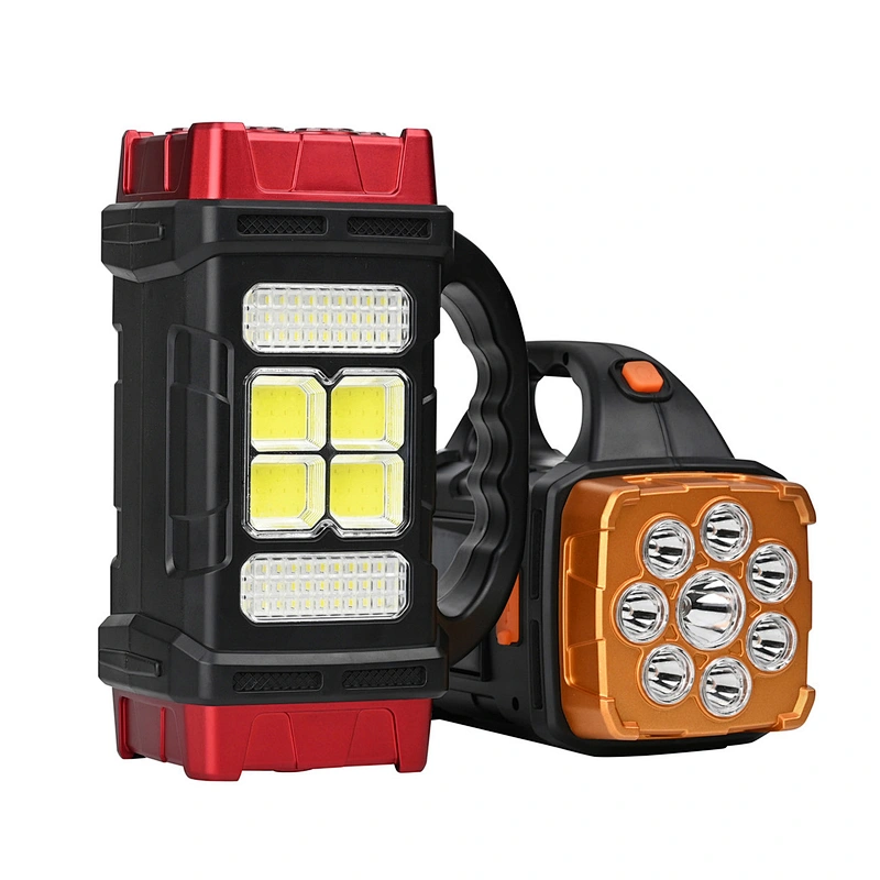 HB-2678 LED Floodlight Super Bright LED COB Work Lights USB Rechargeable Emergency Spotlight Outdoor Solar Torch Light