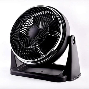 High Velocity 8 Inch Turbo Fan 2-in-1 Powerful Airflow Quiet Operation 3-Speed Adjustable Wall Fan