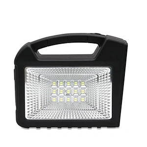 Charging Your Mobile Phone 10000mAh Portable Home solar light kit with black solar panel 6V8W save storage energy Flashlight