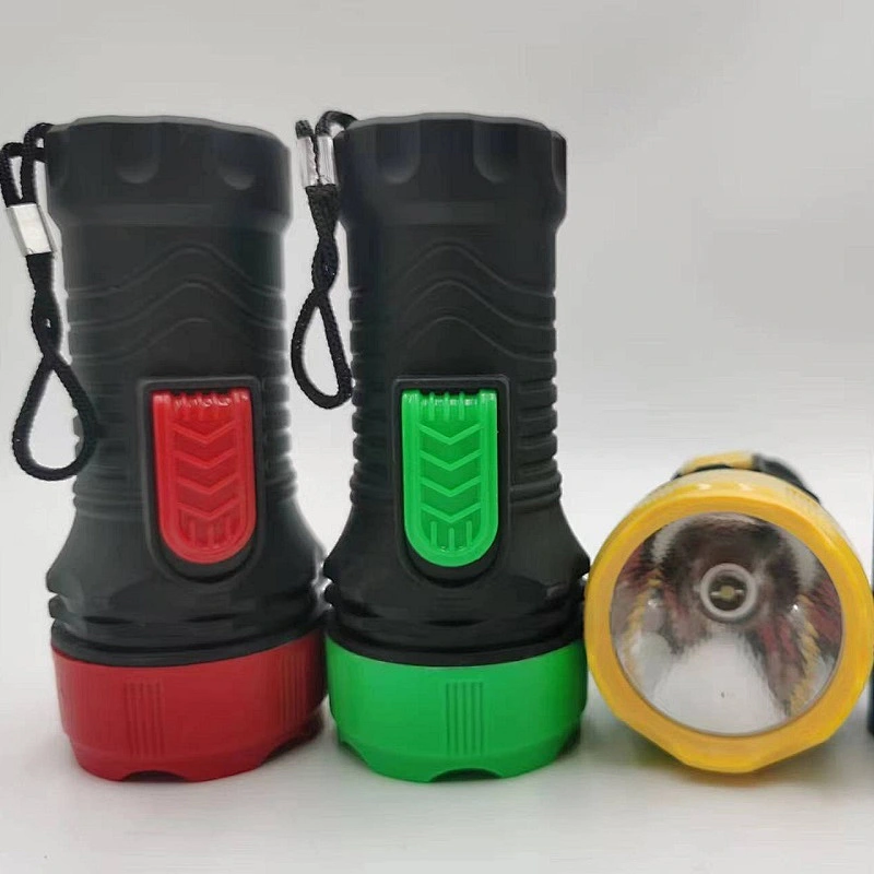 1218 dry cell led flashlight dry battery power supper brightness torch light with lanyard