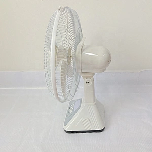 table fan with solar panel rechargeable OEM custom solar fan