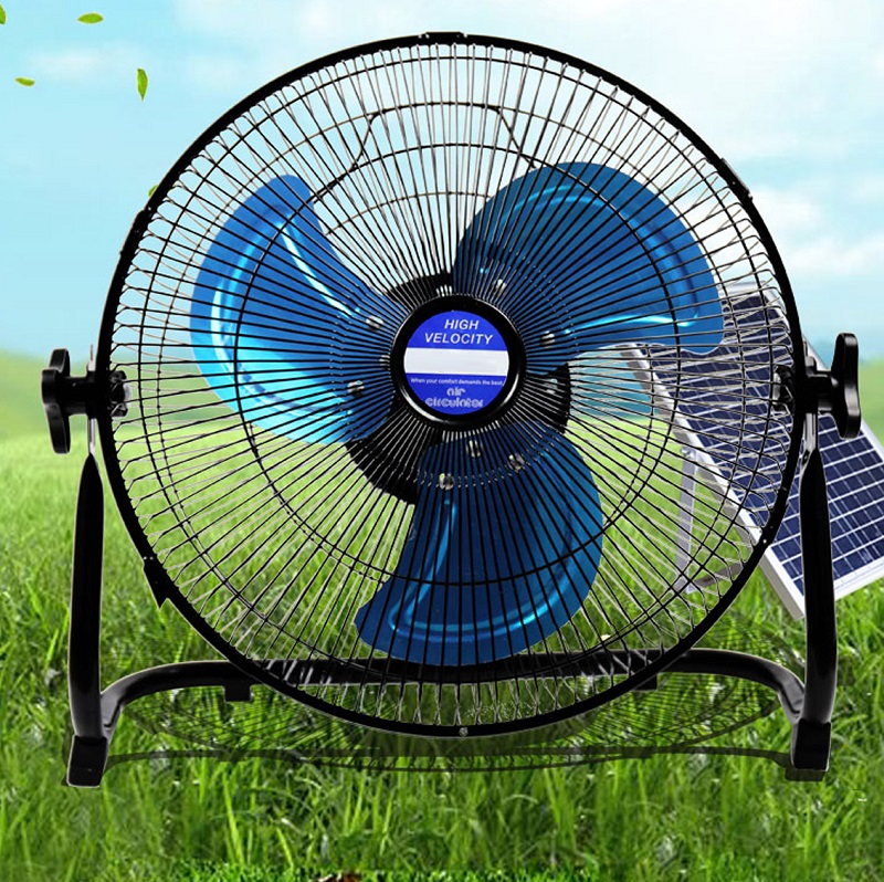 Outdoor camping rechargeable table Cooling electric  ac dc 12v solar air circulating fan