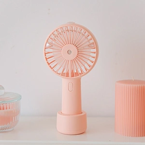 20ml Water Tank USB Rechargeable Handheld Portable Mini Humidifier Misting Fan with water spray