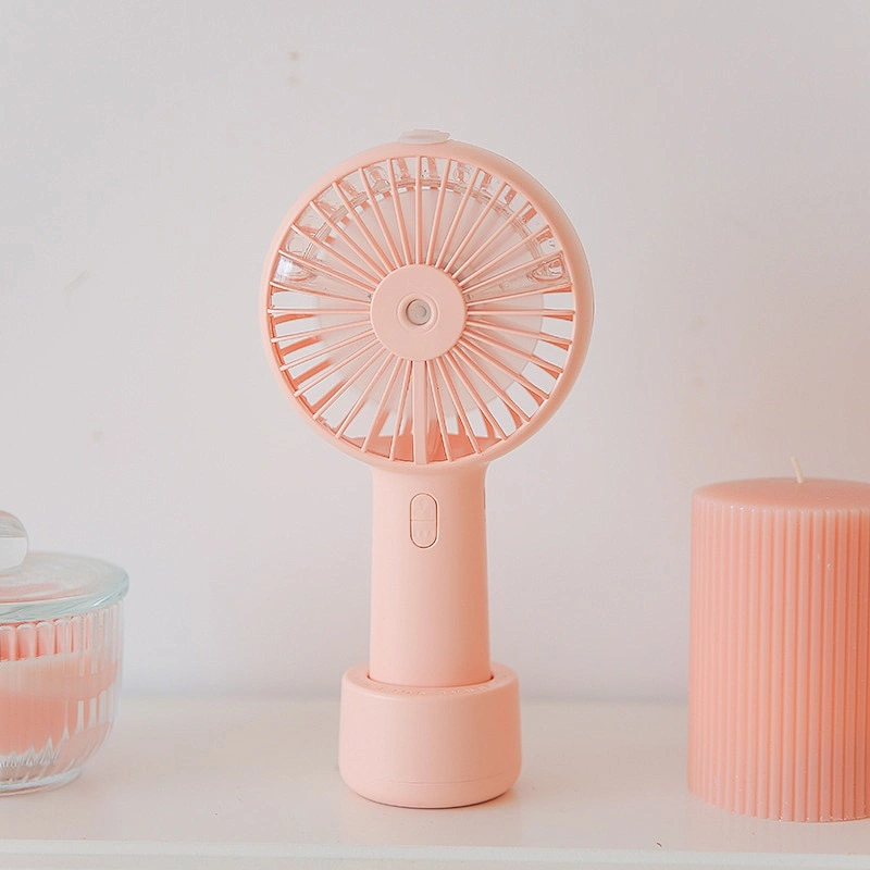 20ml Water Tank USB Rechargeable Handheld Portable Mini Humidifier Misting Fan with water spray