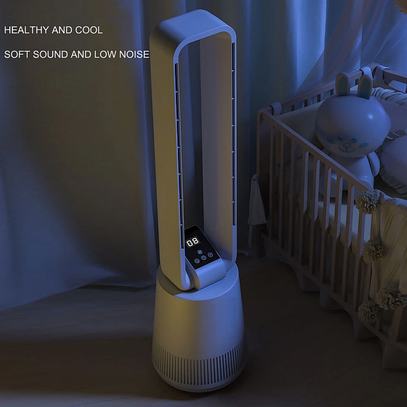 Household 3 in 1 Air Cool Portable Bladeless Tower Fan air Purifier