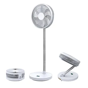 Portable rechargeable table fan USB Handheld 12v dc stand folding pedestal fan Foldable battery operated Camping cooling fan