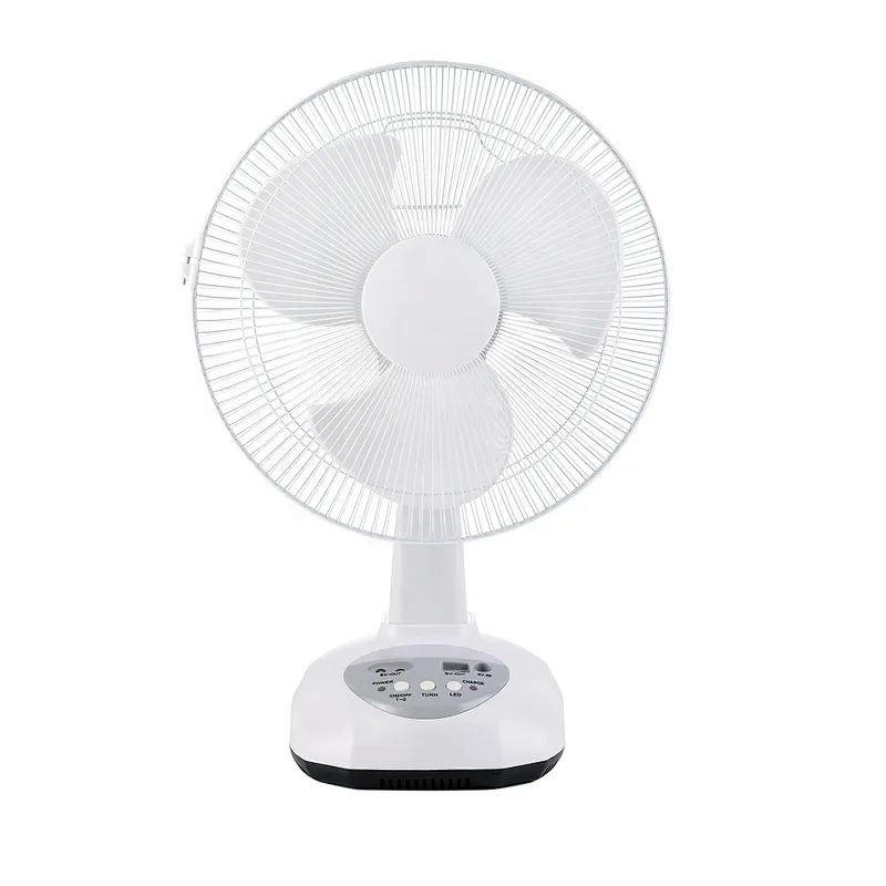 Factory price large capacity battery solar energy  powered 12 inch table fan with portable rechargeable solar panel for outdoor