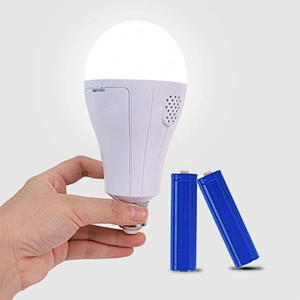 OEM double battery emergency LED light Bulb removable dual battery b22 e27 220v 7W 9W 12W 15W 18W 40W 45W high power lamp