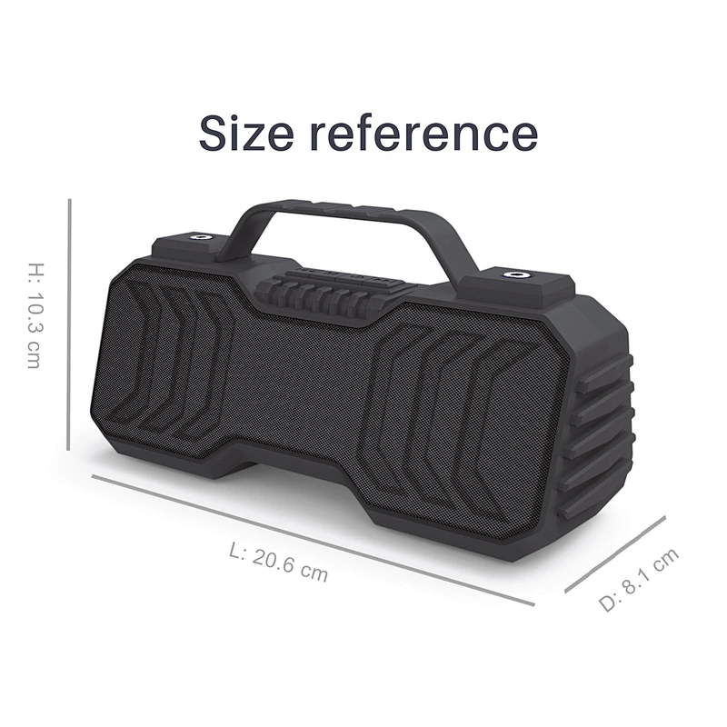 Portable home hi fi party box subwoofer tf card wireless speaker