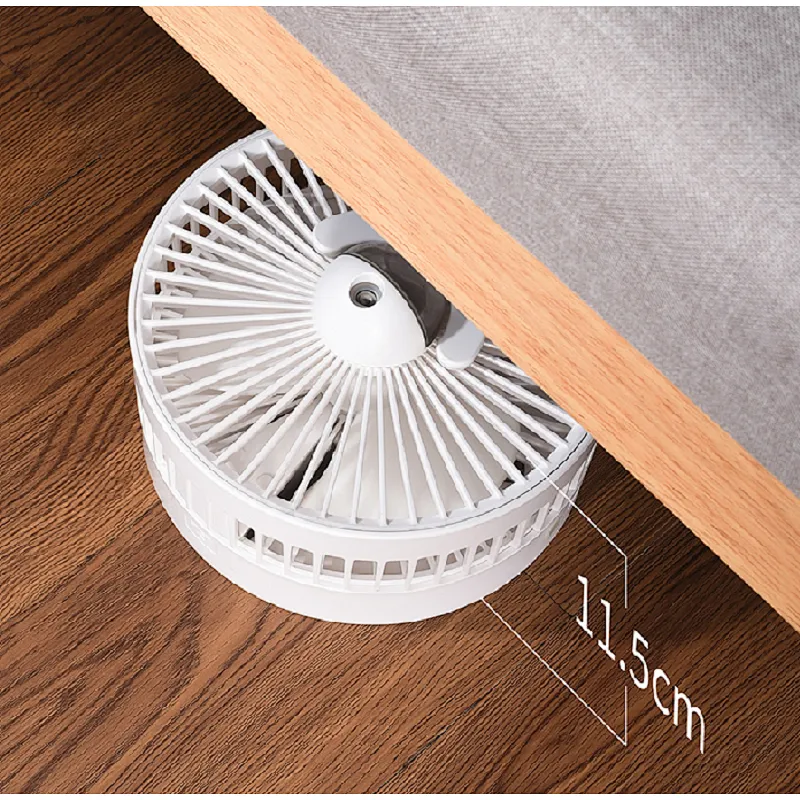 Portable Folding Humidifier Fan 10000mah Rechargeable Quiet USB Mini Speaker Fan