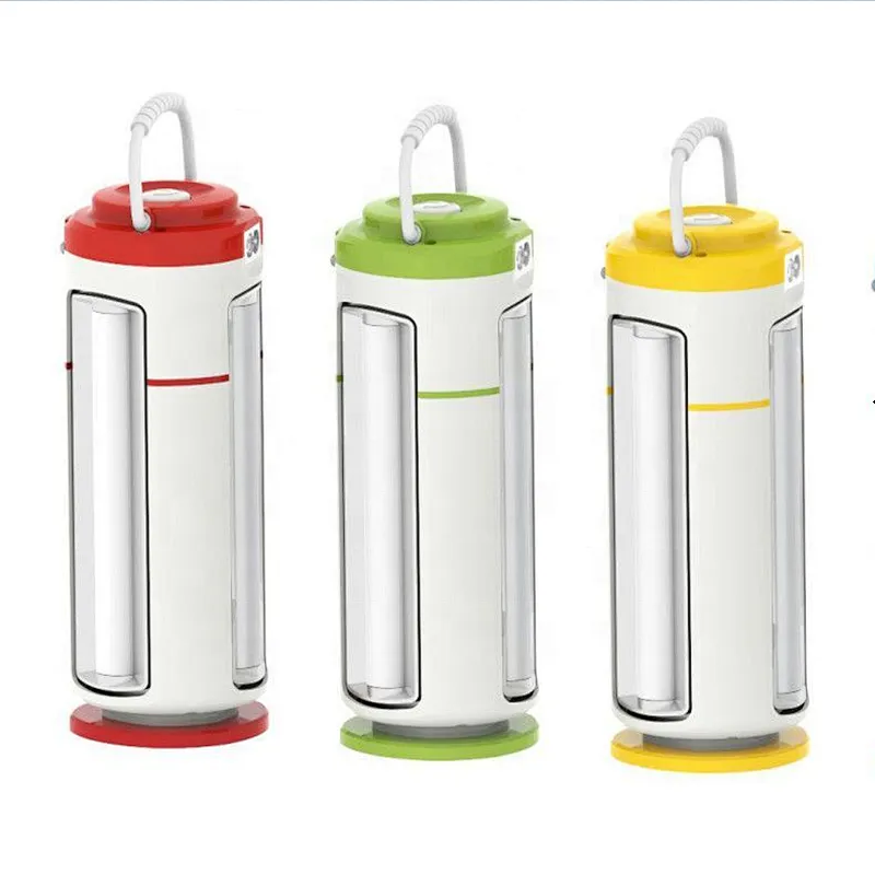 2022 portable  3 tubes tent light stand led emergency lamp charging powered rechargeable lanterns for outdoor camping