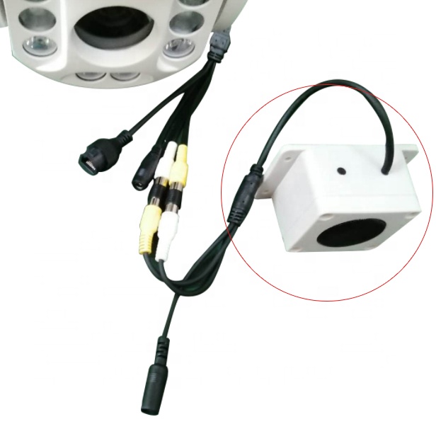 Wholesale mini network cctv camera external microphone speaker for camera nvr dvr system video voice record cctv accessories oem