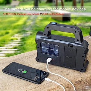 solares 3 en 1 COB recargable por USB carga para dispositivo linterna de emergencia impermeable LED de mano