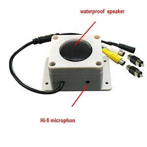 Wholesale mini network cctv camera external microphone speaker for camera nvr dvr system video voice record cctv accessories oem