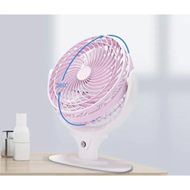 Original Factory 7 inch 1200mAh Mini Desk Fans Rechargeable Home Use Mute Small Battery Fan With USB Output