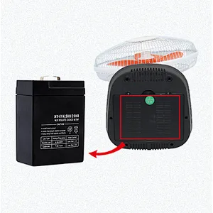 AC DC 12 INCH Air Cooler 3 Speeds 6V Electric Desk Fans Cooling Charging Solar With LED Light Rechargeable Table Fan