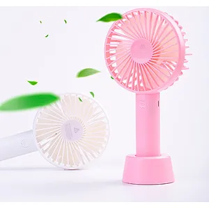 Hot sale Mini Portable Handfan Cool 3 speeds Small Usb Rechargeable Desk Fan With Built-in Battery