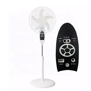 Rechargeable Solar Standing Fan With Solar Panel Stand Plastic Electric Solar Powered Fan