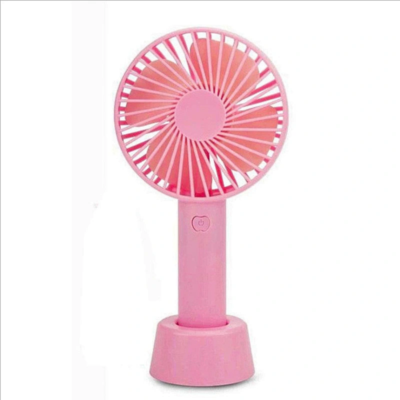 Hot sale Mini Portable Handfan Cool 3 speeds Small Usb Rechargeable Desk Fan With Built-in Battery