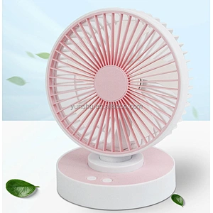 New smart usb rechargeable portable powerful cooling desk fan led 6 inch 4 inch