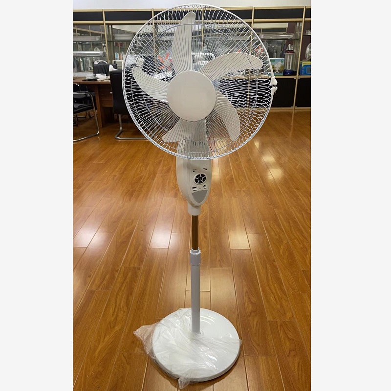 Portable rechargeable battery dc motor 220v stand heavy base remote control floor padestal fast fans for home use 18 inch