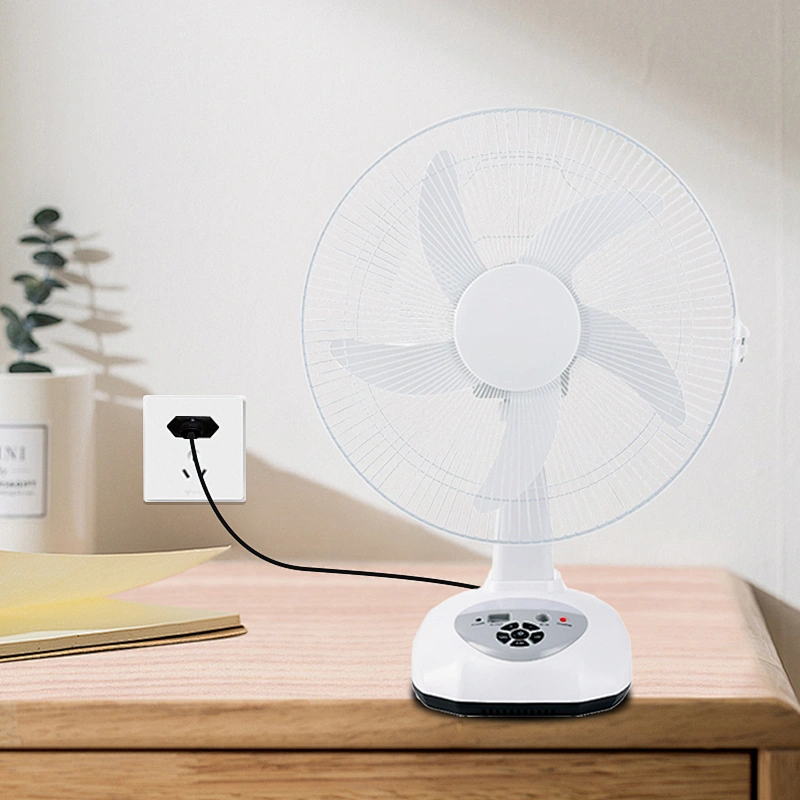 Wholesale price usb charging ac dc motor desk table portable air circulation oscillation fan for home 12 16 inch 16inch