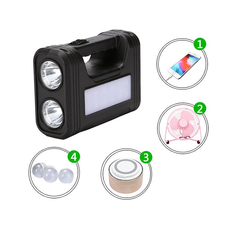 GD 8017 Solar Lights Off Grid Rechargeable Mini Lite DC Portable Energy Power Home Solar Lighting Kit System