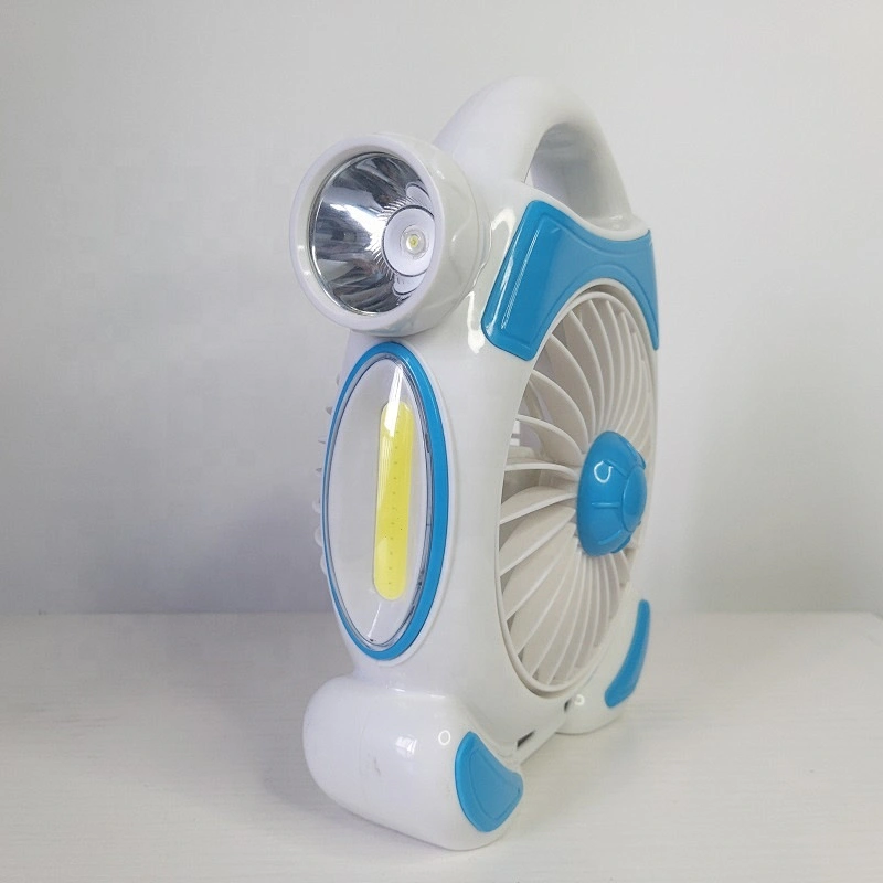 2022 Multifunctional portable rechargeable 2in1 dc motor small usb camping fan with led lights