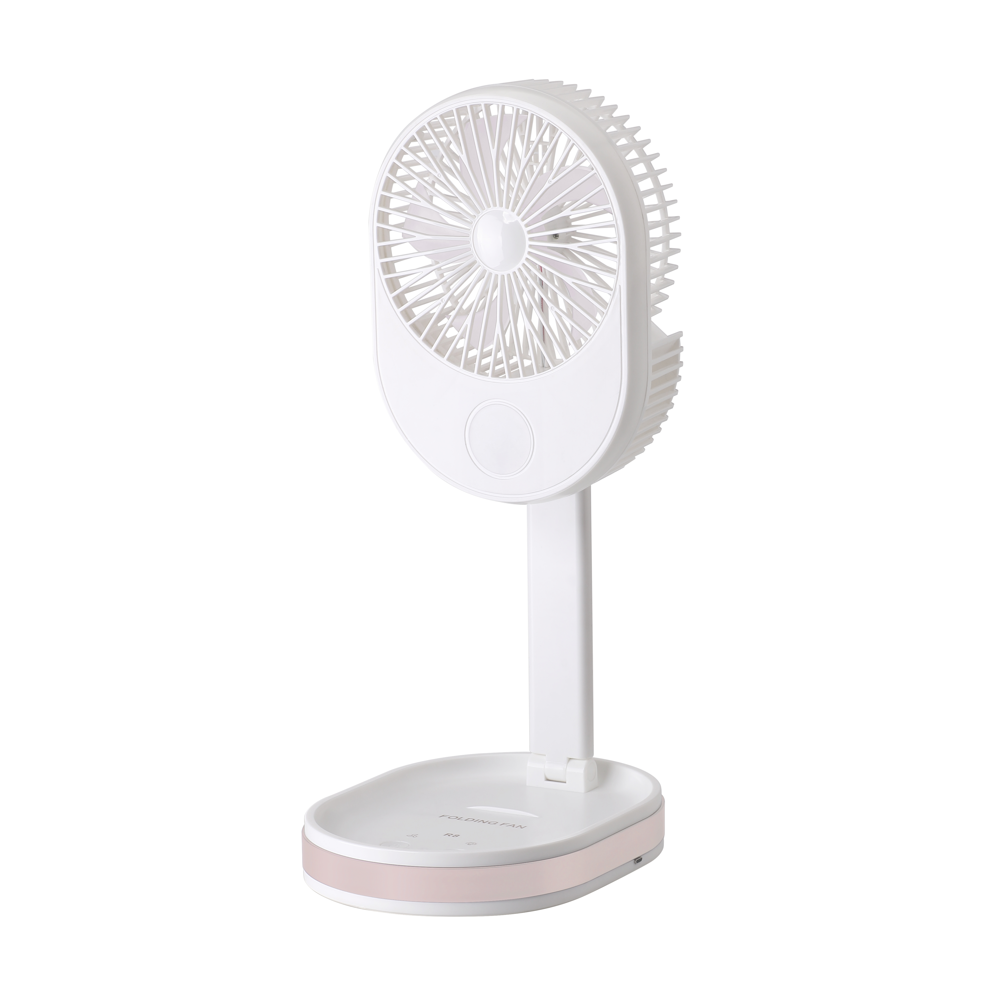 Custom folding fans 1500 mAh usb rechargeable table fan with led light