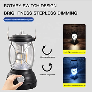Portable LED camping light IP54 3*AA Outdoor Tent emergency lights for Hiking